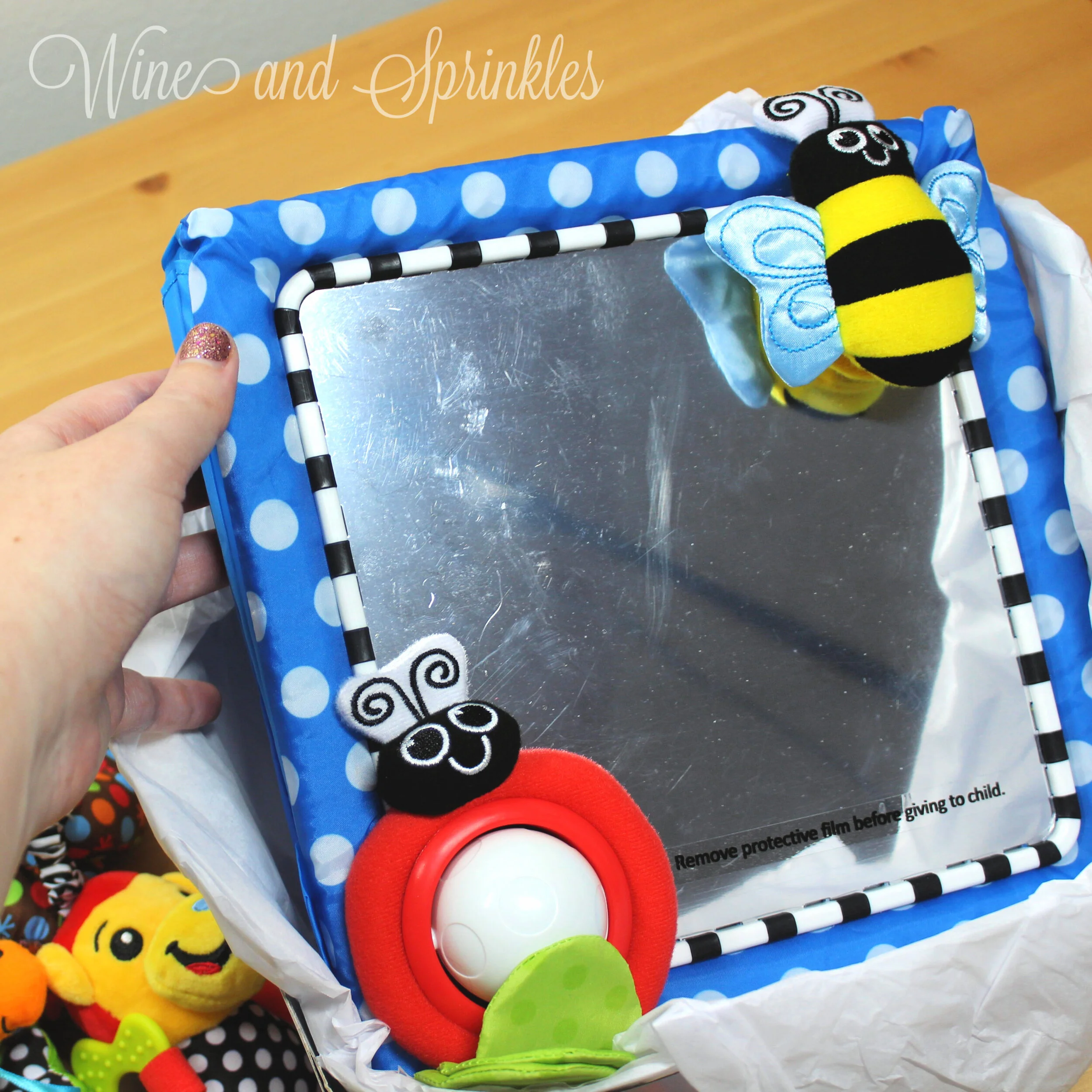 Toy Box Baby Shower Bento Gift Box Wine Sprinkles